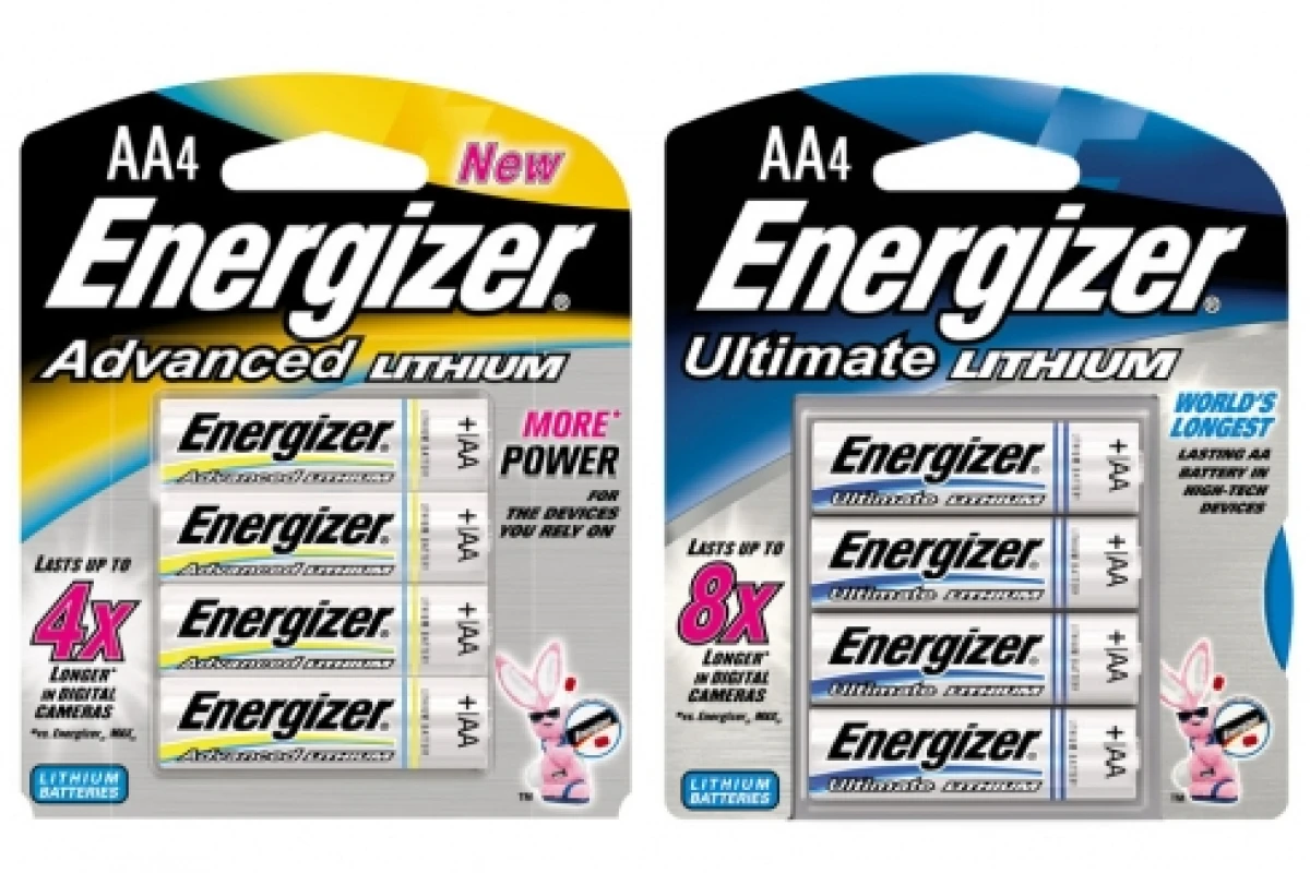 Energizer 4X and 8X Lithium batteries