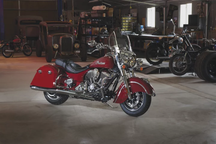 The Indian Springfield mixes classic styling with modern technology