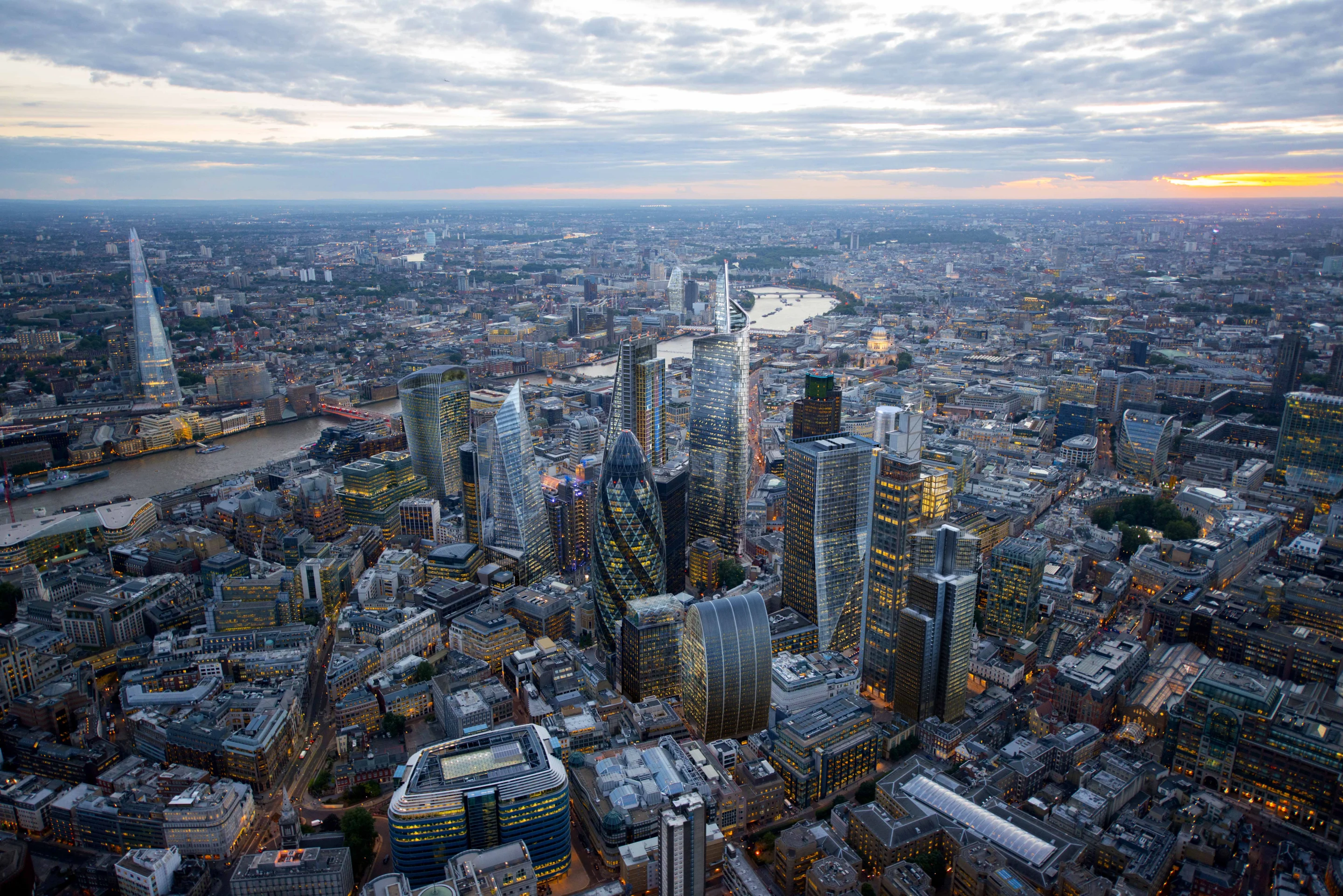 New skyscrapers in the City of London (Image: Hayes Davidson for NLA)