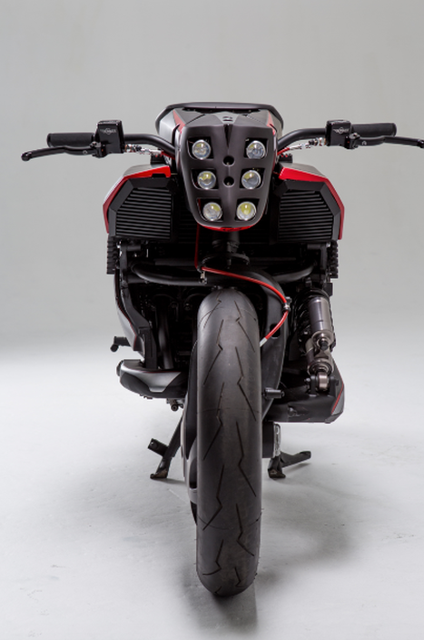 Project Rhodium Omega: nice wide bars and an alien faceplate