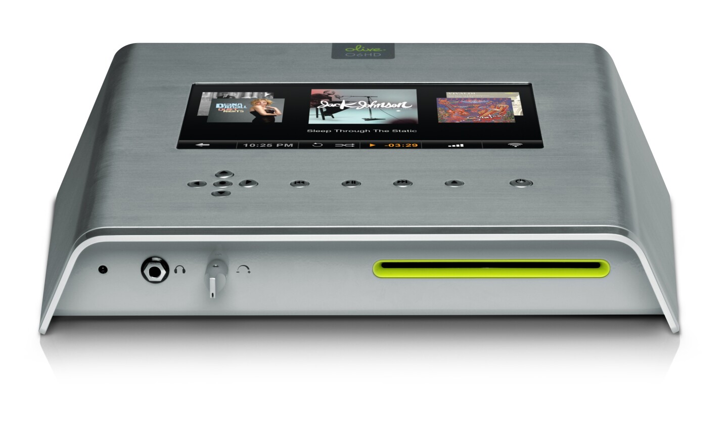 The built-in CDRW drive allows for the import of music from CDs and the export of audio to Audio CDs, MP3 CDs or Data CDs and the Texas Instruments SRC4194 Asynchronous Sample Rate Converter can up-sample any lower audio standard to 24-bit/384kHz