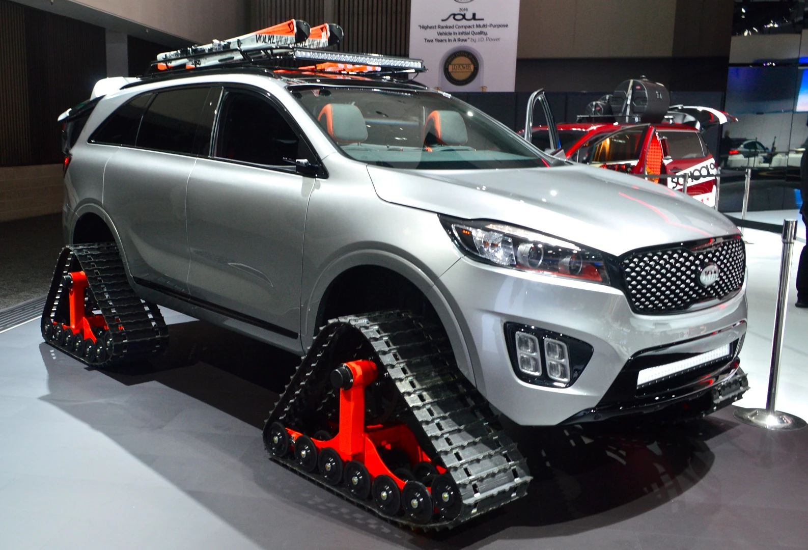 The Sorento Ski Gondola is Kia's playful vision of a futuristic autonomous ski shuttle