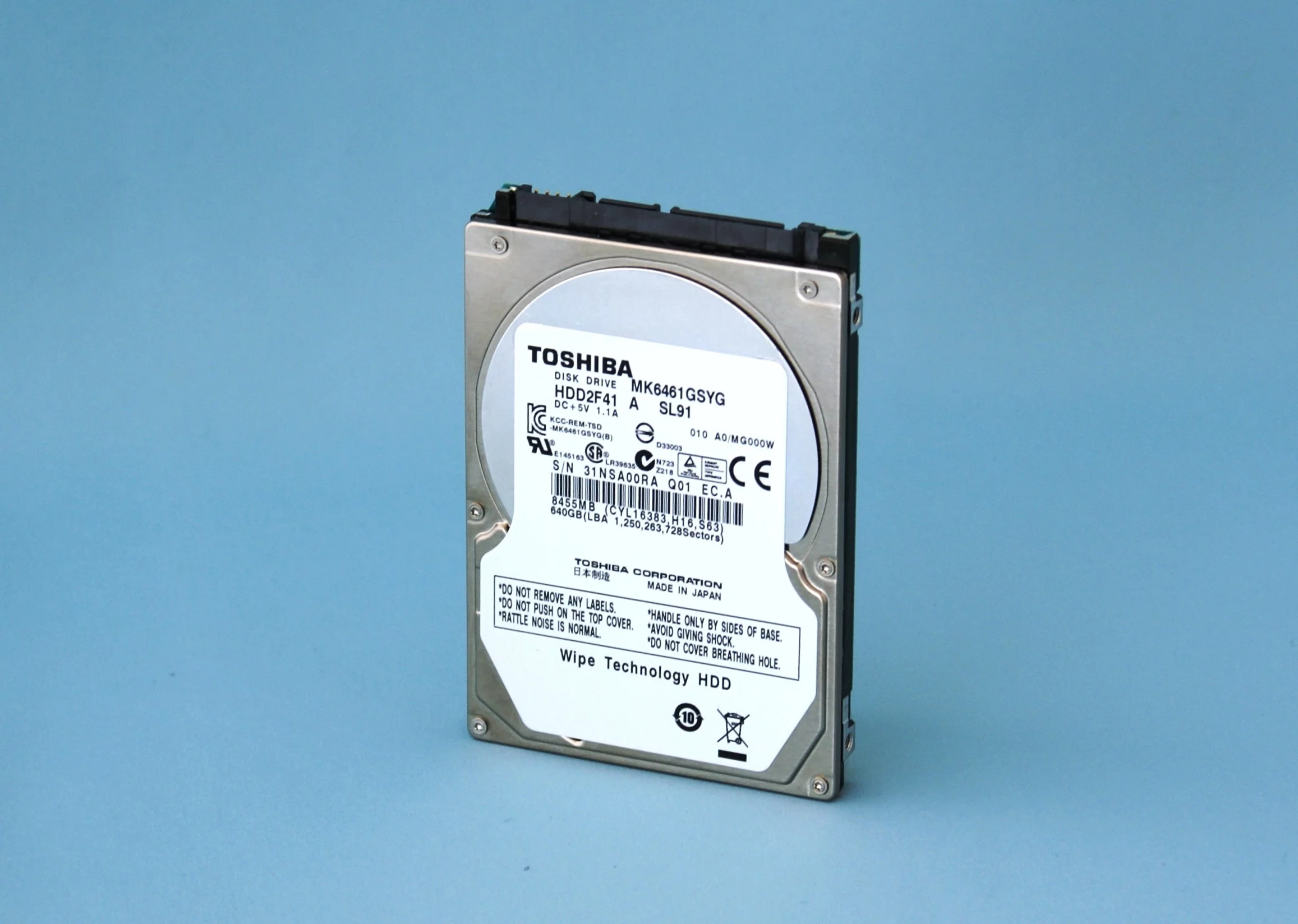 Toshiba has launched five new self-encrypting hard drives which include automatic data invalidation technology