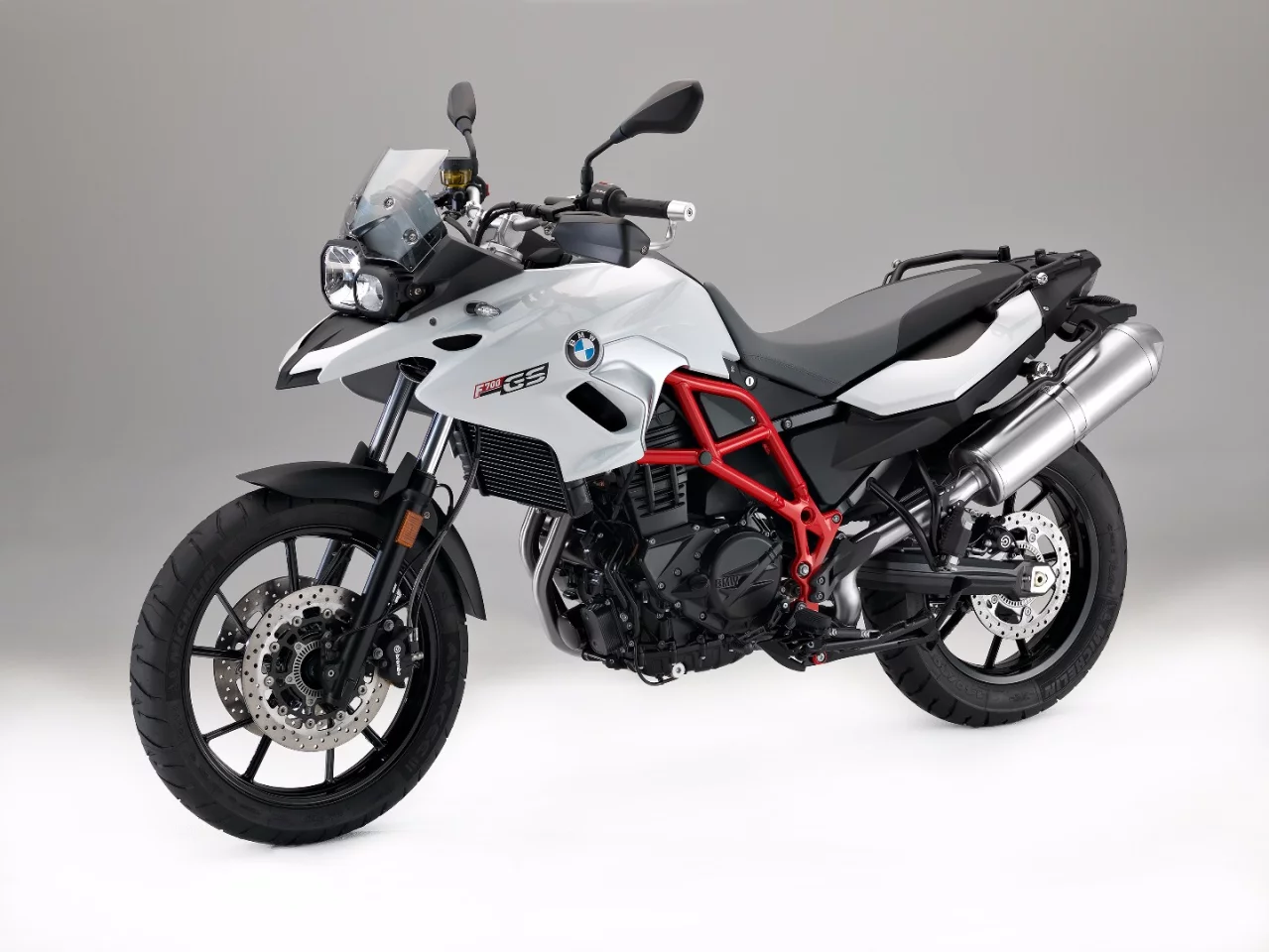 The 2017 BMW F 700 GS Rallye in Light White non-metallic