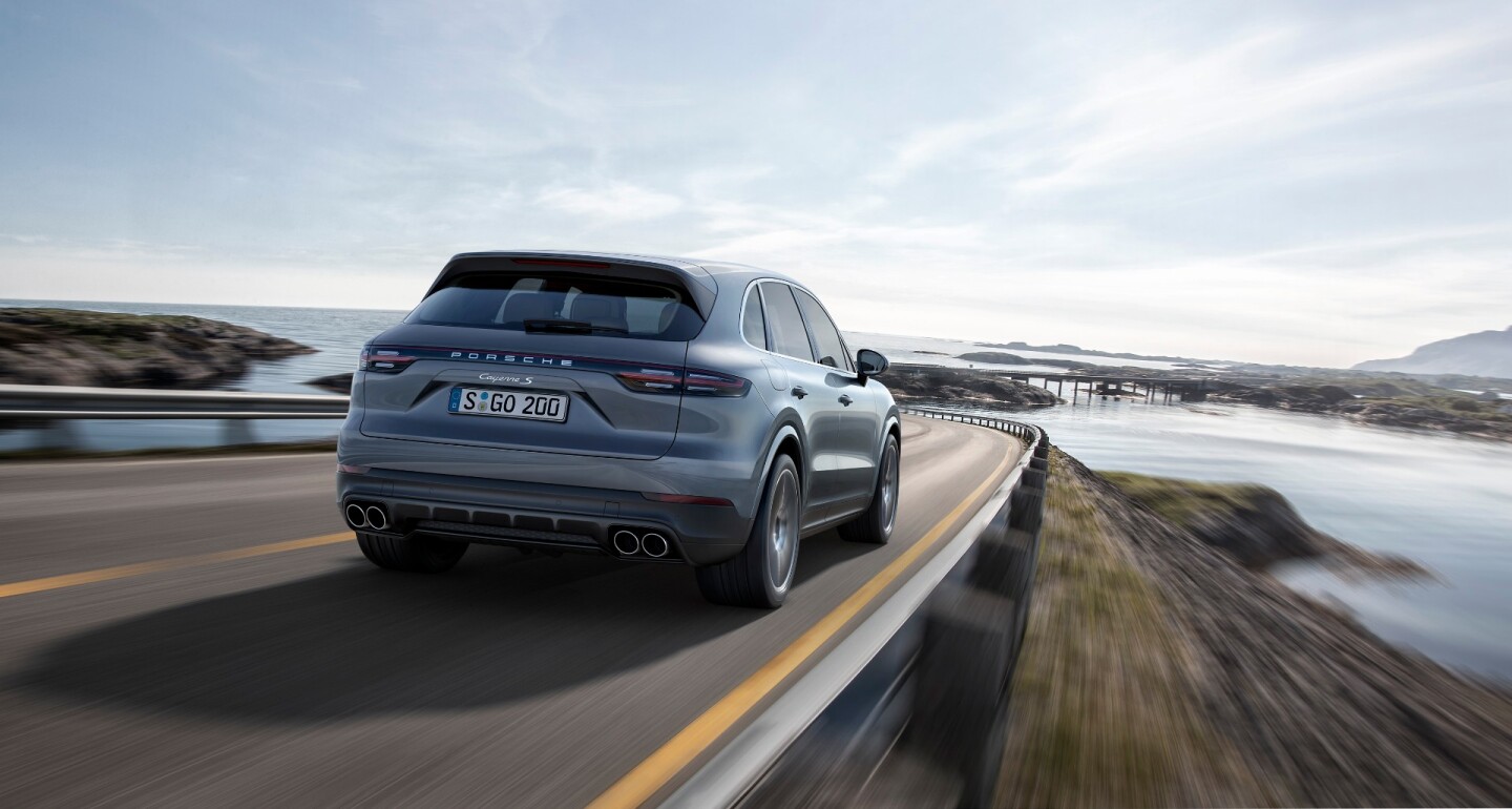 The new Cayenne rides on a new air suspension system with an extra chamber