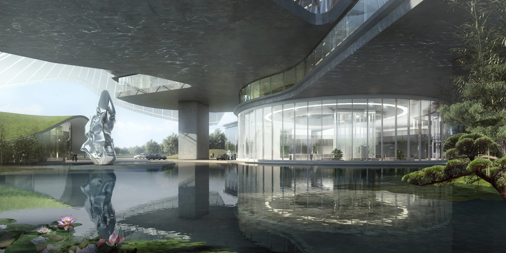 The building will be raised on stilts, reducing its footprint by two thirds
