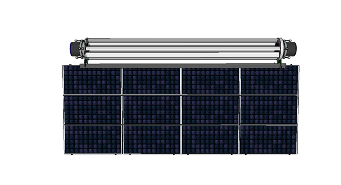The primary niche is to clip the generator to the top of existing solar panels in large arrays