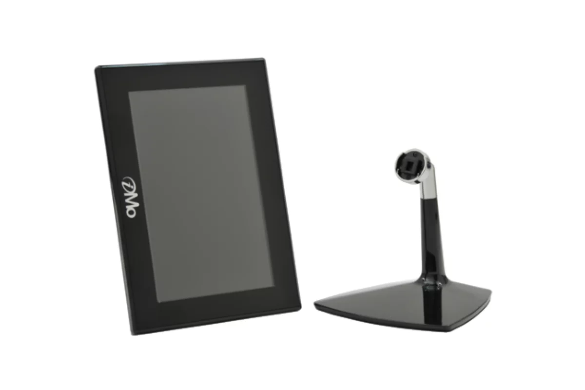 The iMo pivot touch can be used in portrait or landscape mode and can be detached from the stand
