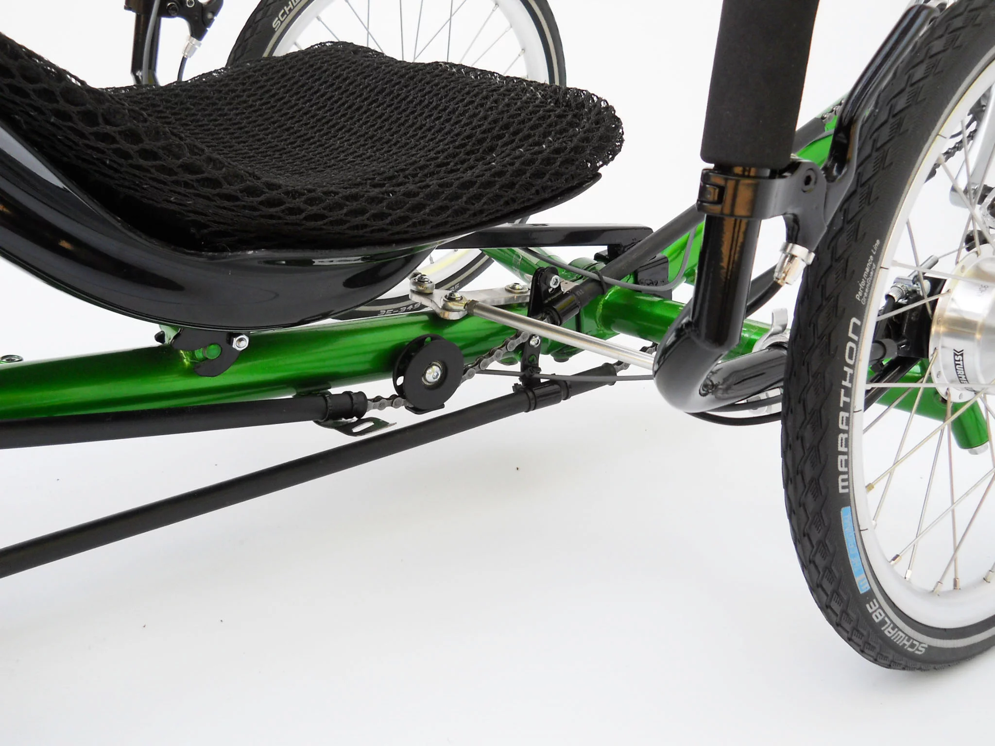 The Evolve recumbent trike reportedly folds up very small, very fast