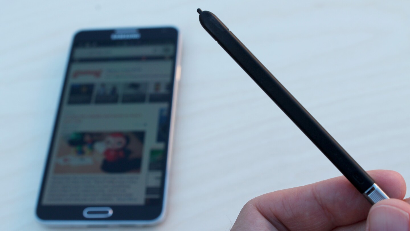 The S Pen for the new Galaxy Note 3