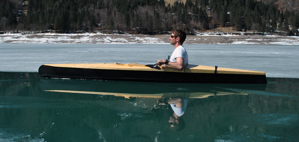 On the water in the Boner Kayak