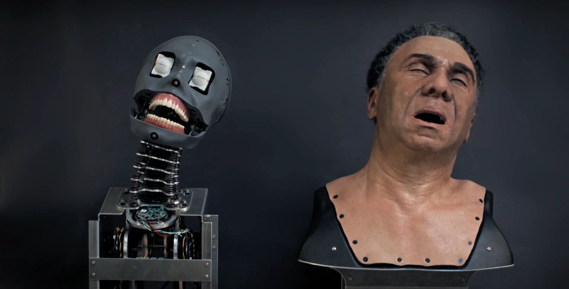 The underlying components can be accessed without damaging the artificial skin