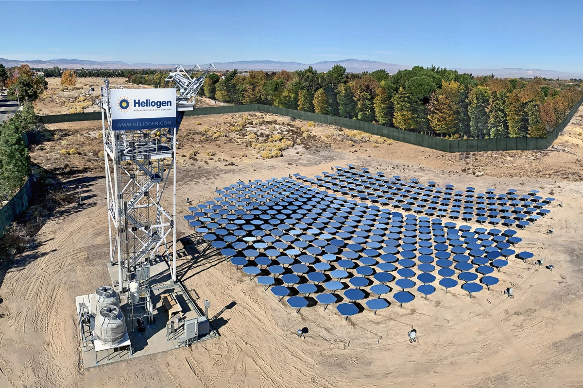 Heliogen's concentrating solar system in California has reached temperatures in excess of 1,000 °C