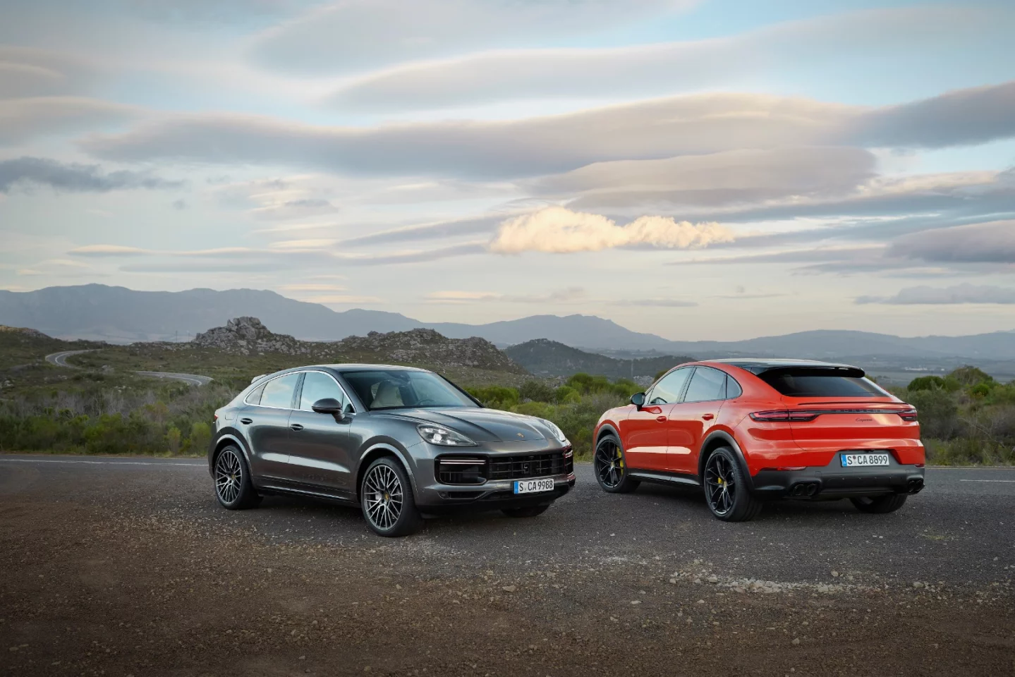 The 2020 Porsche Cayenne Coupe will come in both a standard and a Turbo Coupe model, equipped with a turbocharged V6 and V8 respectively