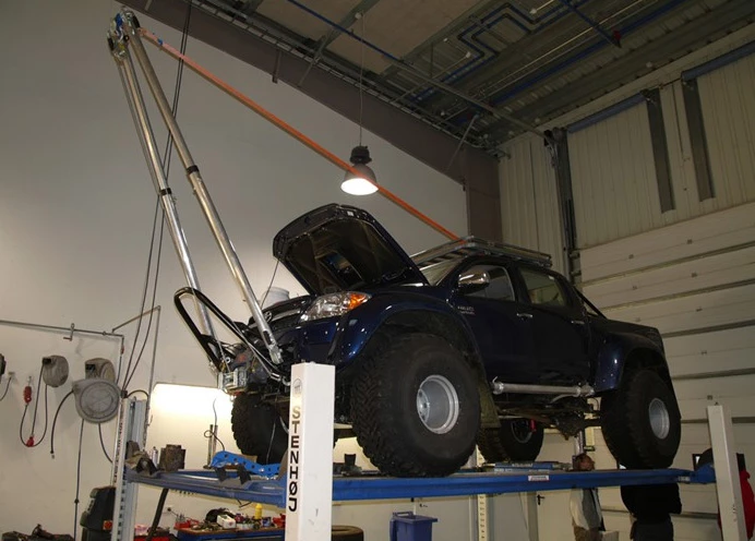 Toyota 4WD during modification..