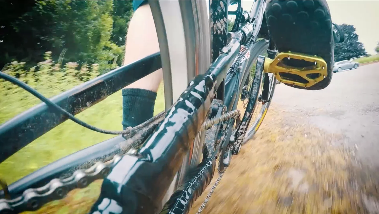 The original use for Adventure Tape: Brooks' tape is still protecting his chain stay