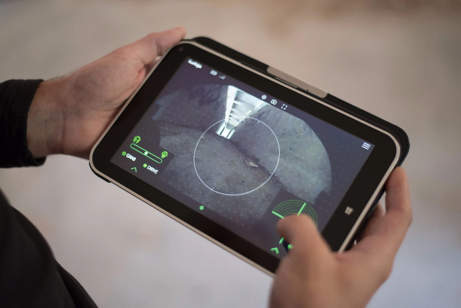 The Turtle Rover is controlled by an app on the user's smartphone or tablet, communicating via Wi-Fi for a distance of up to 200 meters (656 ft)