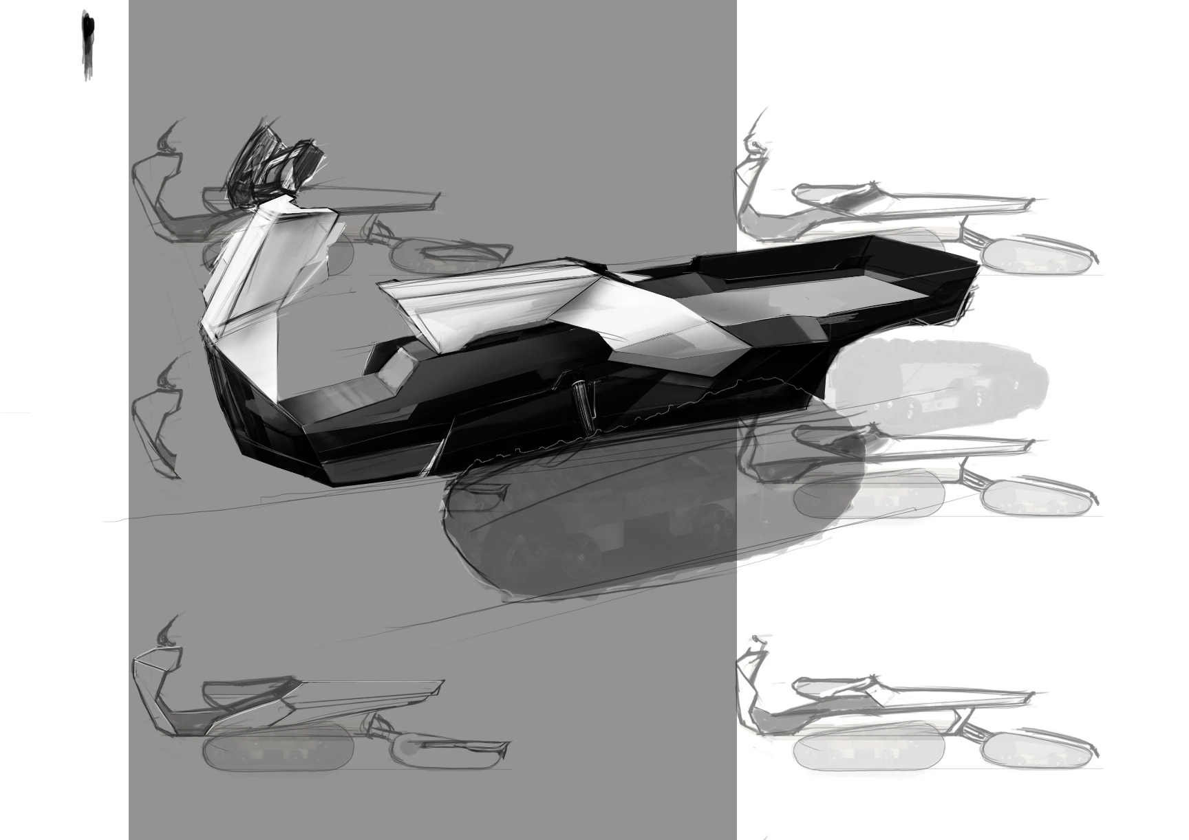 An early concept sketch for the Ardenner