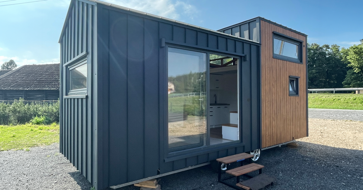 Extra-wide tiny house makes for roomier living on wheels