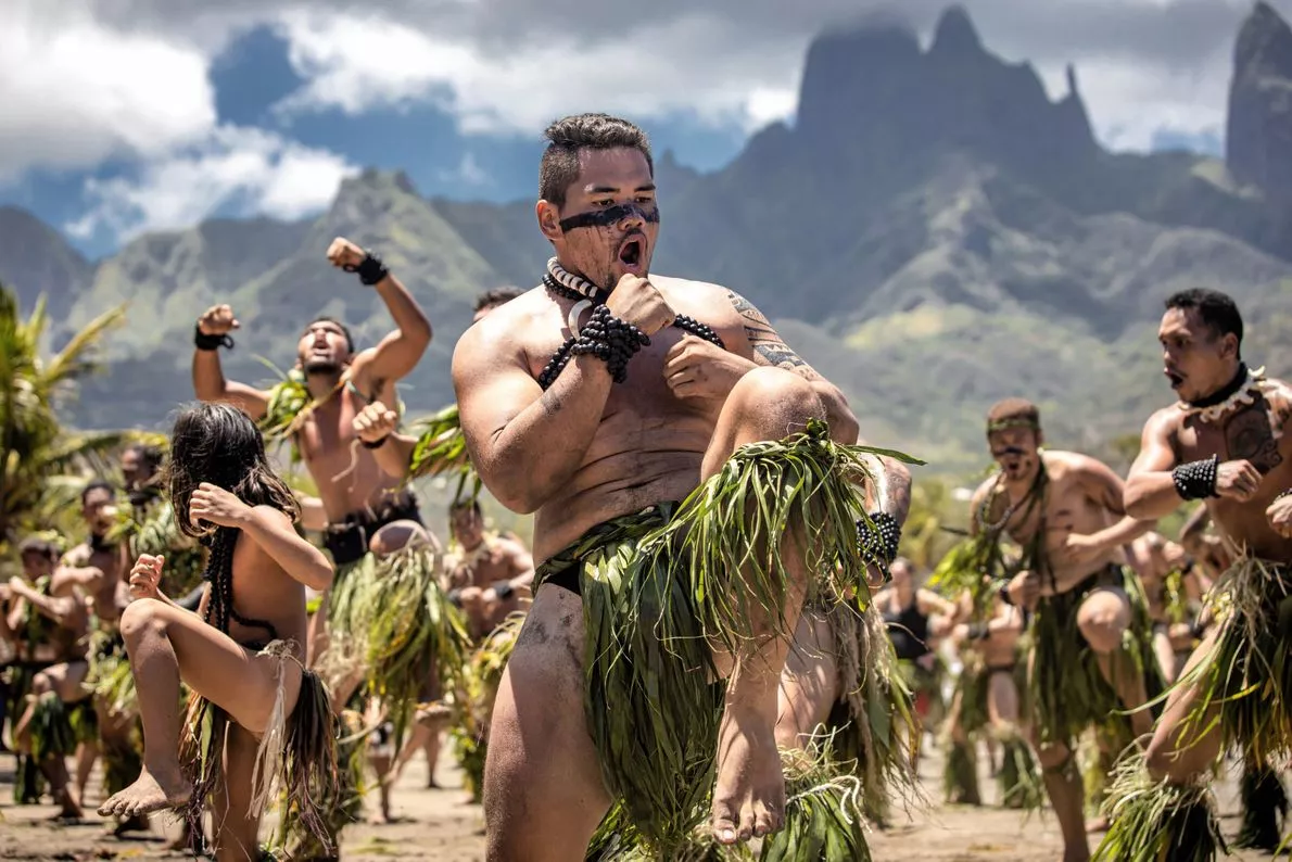 Grand Prize Winner. Performing the haka, Ua Pou island, French Polynesia