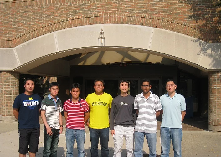The Zhong group from U-M responsible for pioneering a new graphene-based photodetector (Photo: University of Michigan)