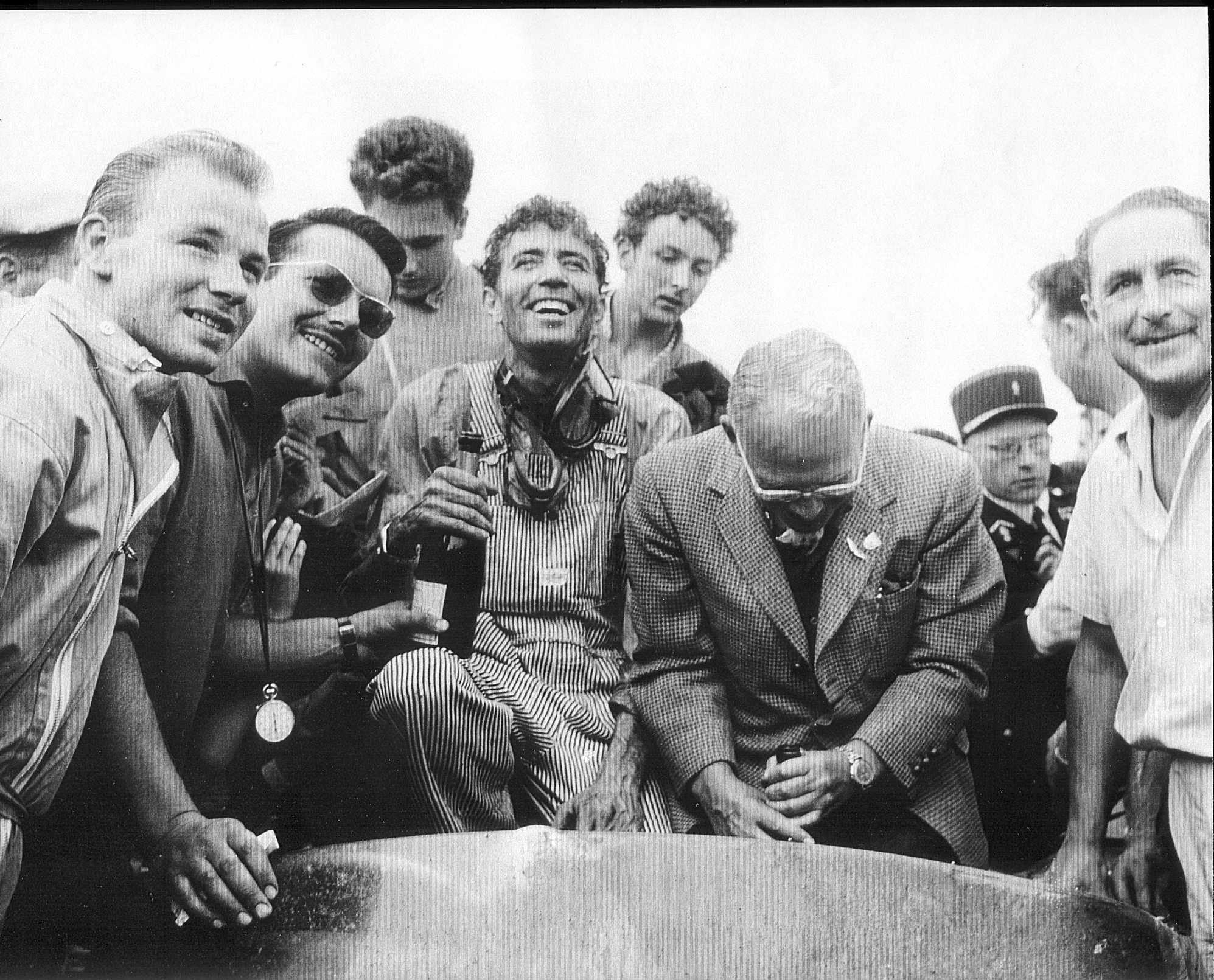 Carroll Shelby is considered one of the great American success stories of the 20th century. Here he is after winning Le Mans in his Chicken farming overalls