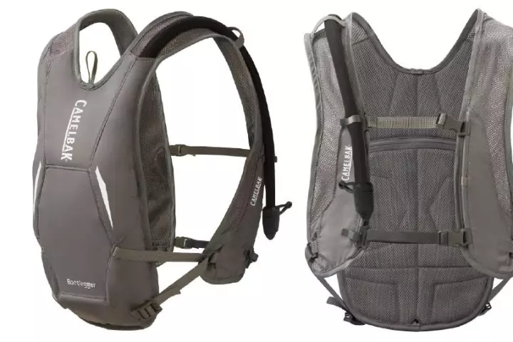 The CamelBak Bootlegger is a hydration pack designed for the ski slopes