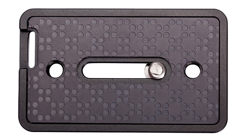 The Joby UltraPlate measures 2.8 x 1.7 x 0.5 inches and weighs 1.65 oz