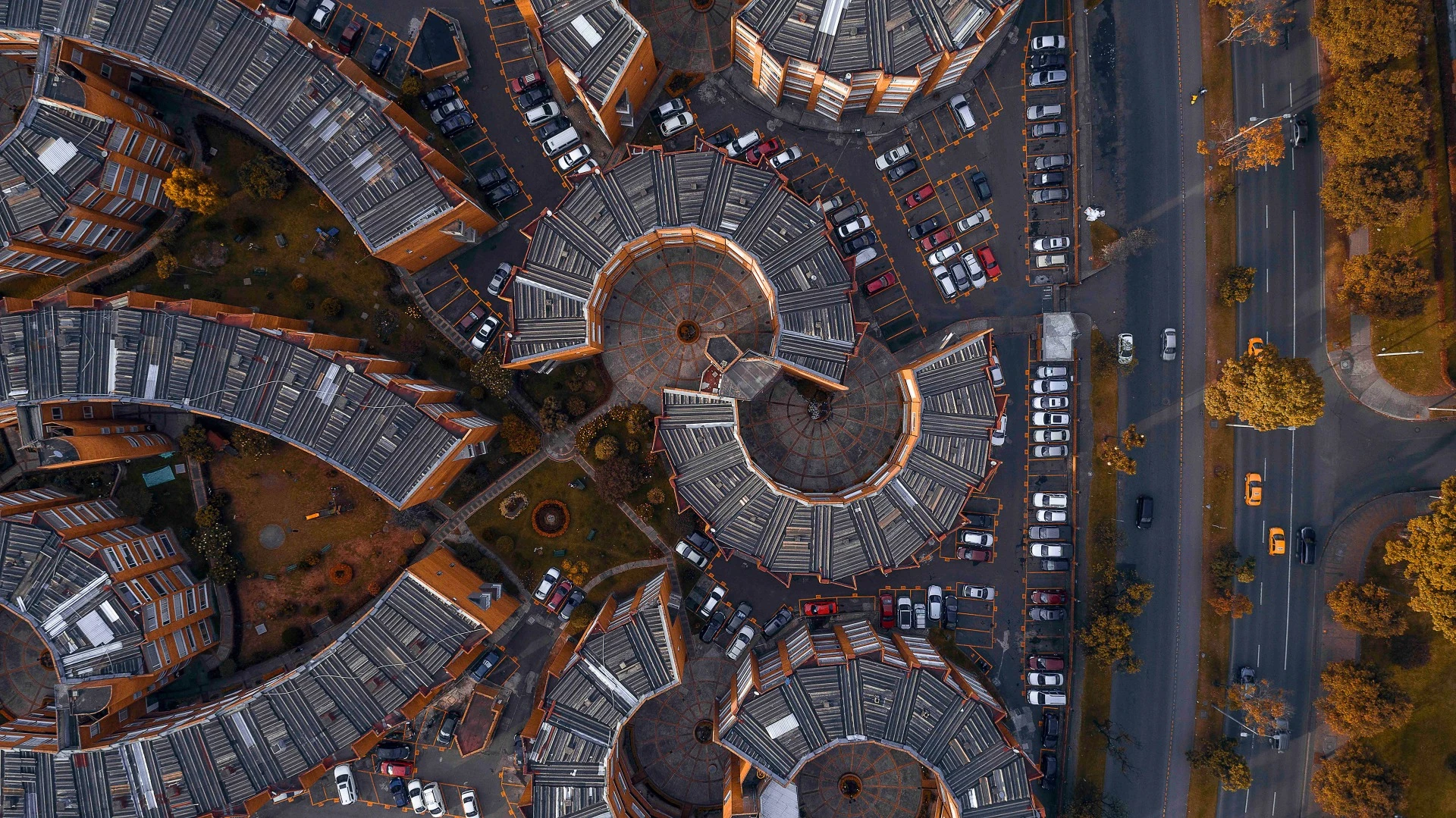 Volume 4 of an ongoing series called Aerial Facades from Camilo Monzón Navas in Colombia (Credit: MonzoonPhoto Behance CC BY-NC-ND 4.0)