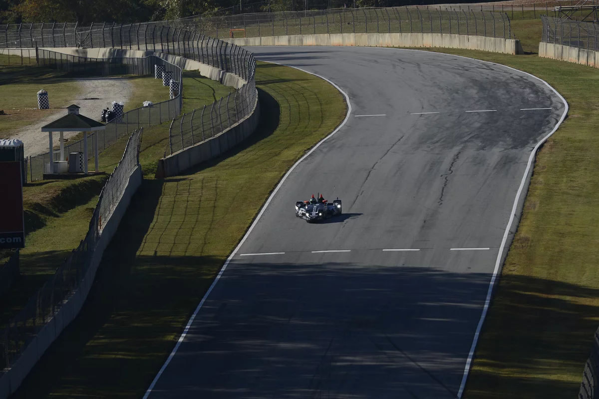 The Nissan DeltaWing on the track