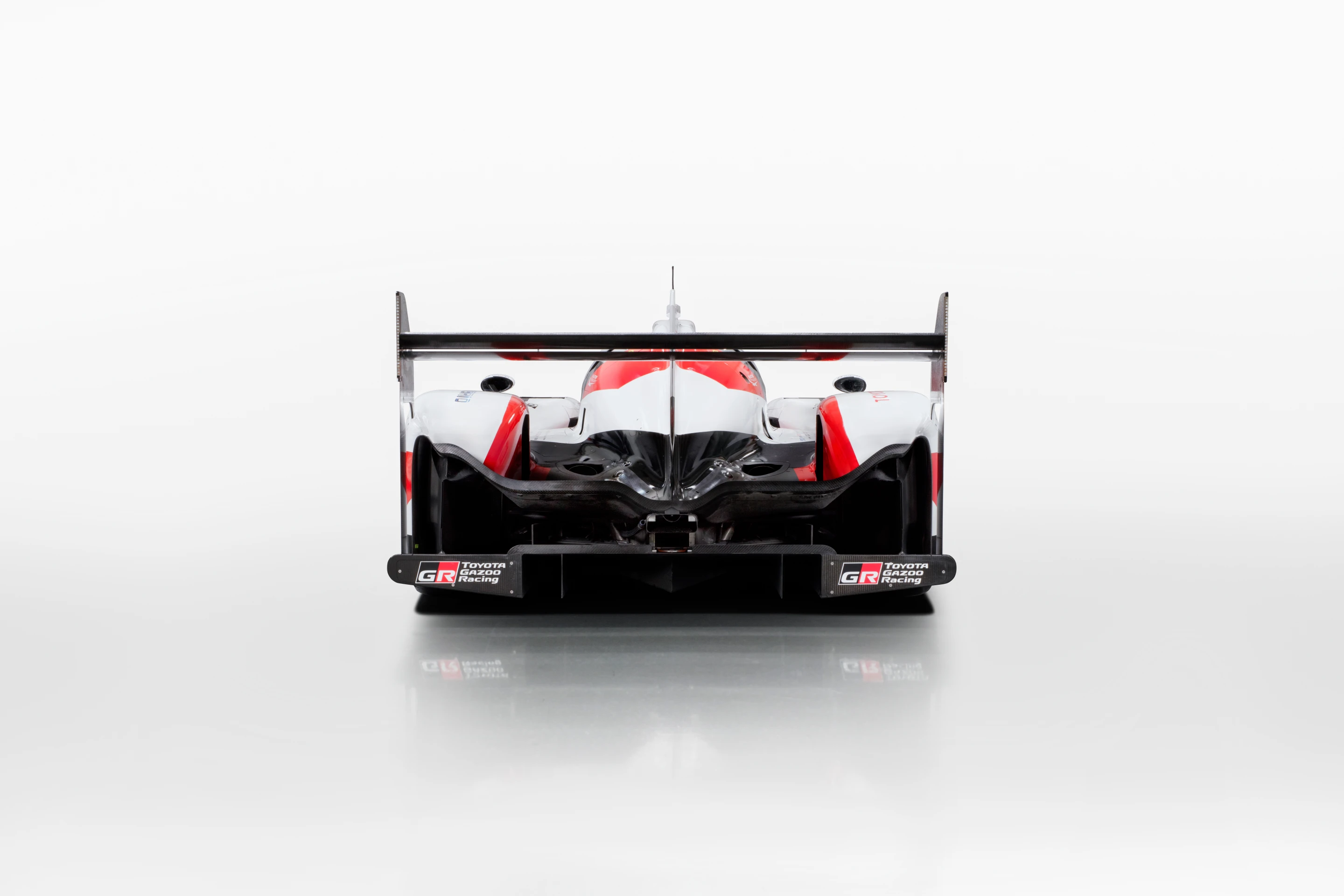 The TS050 was unveiled in low-downforce trim