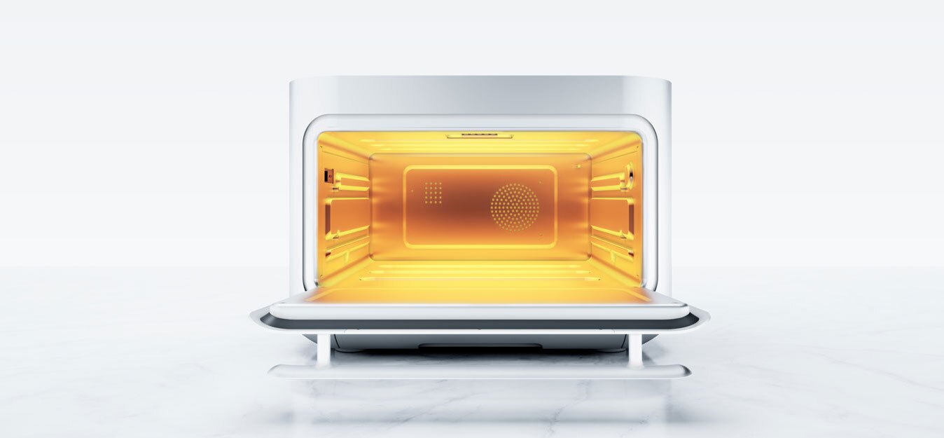 The Brava oven uses visible and infrared light to cook food