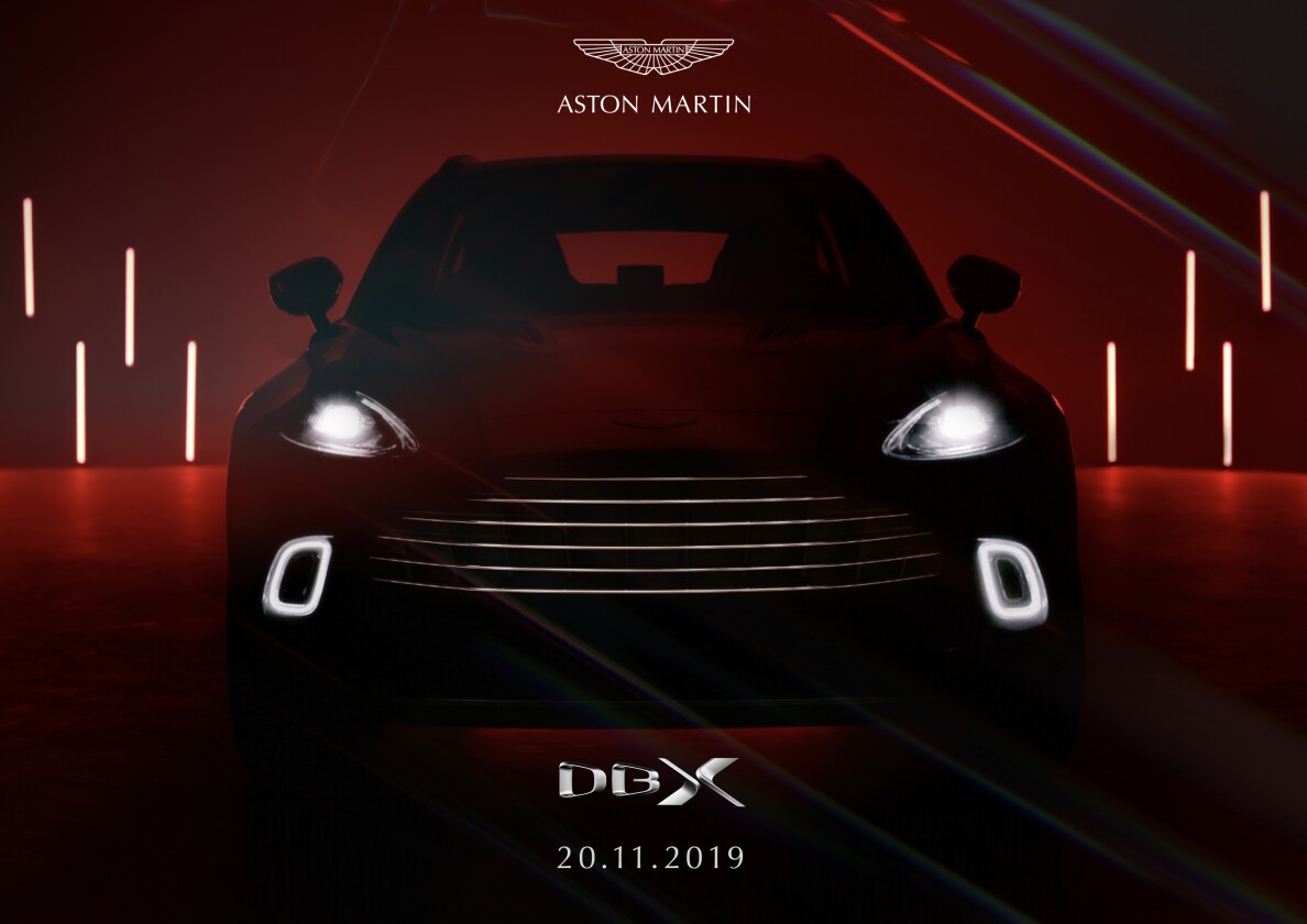 Aston Martin will reveal the DBX in full in two weeks