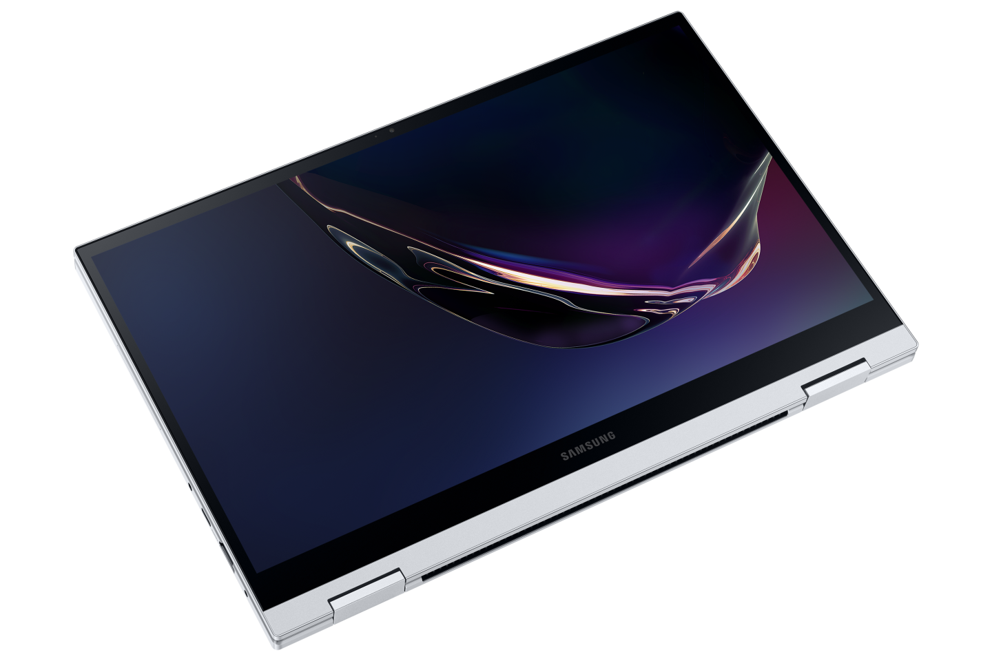 The Samsung Galaxy Flex Alpha can be folded all the way over to form a tablet