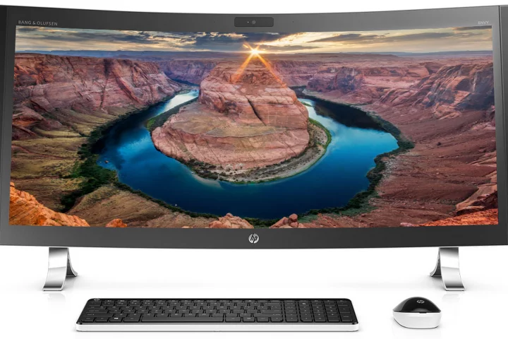 According to HP, the new Envy machine is the world's widest curved all-in-one