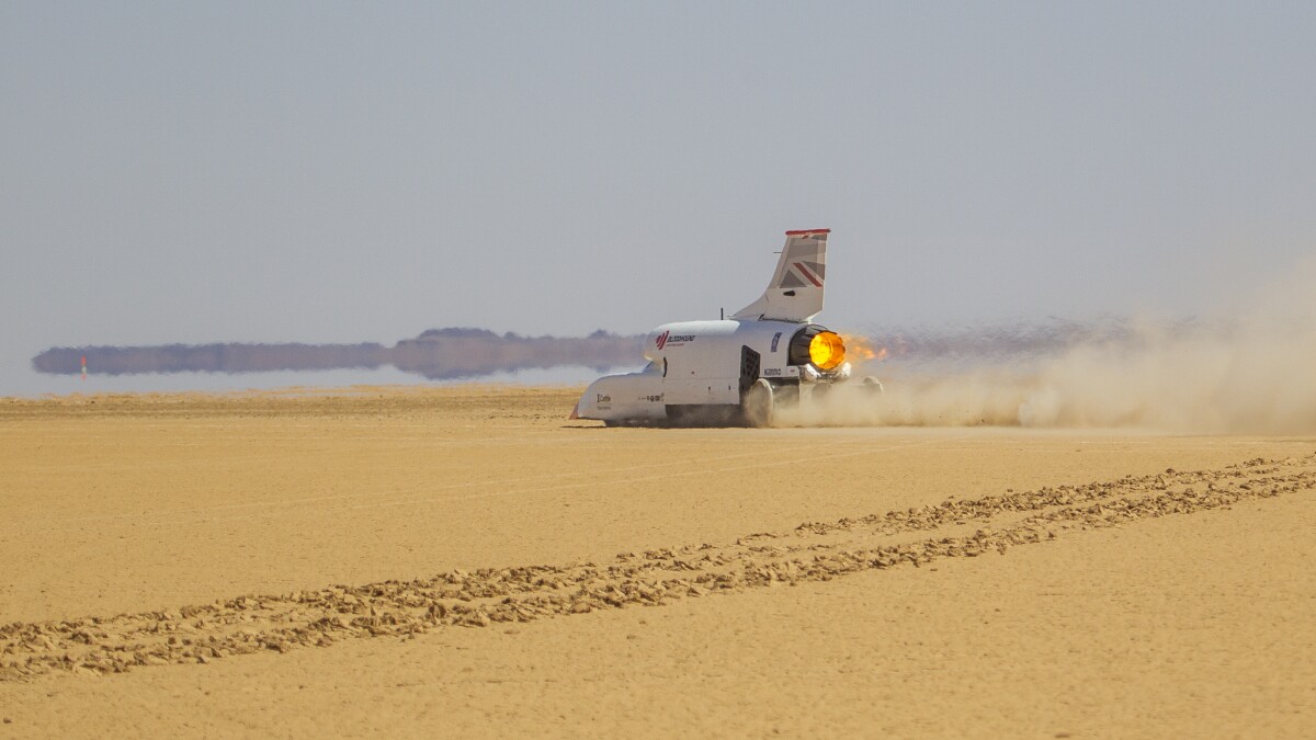 The Bloodhound LSR is described as a jet plane, F1 car and spaceship in one vehicle