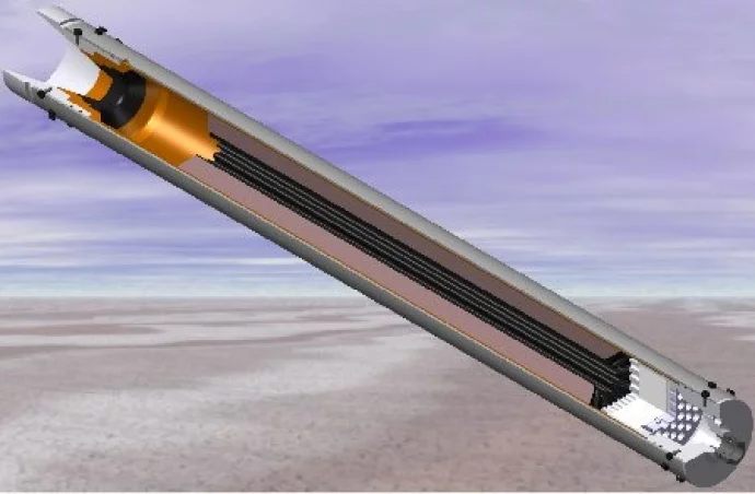 Cross section of BLOODHOUND's rocket motor