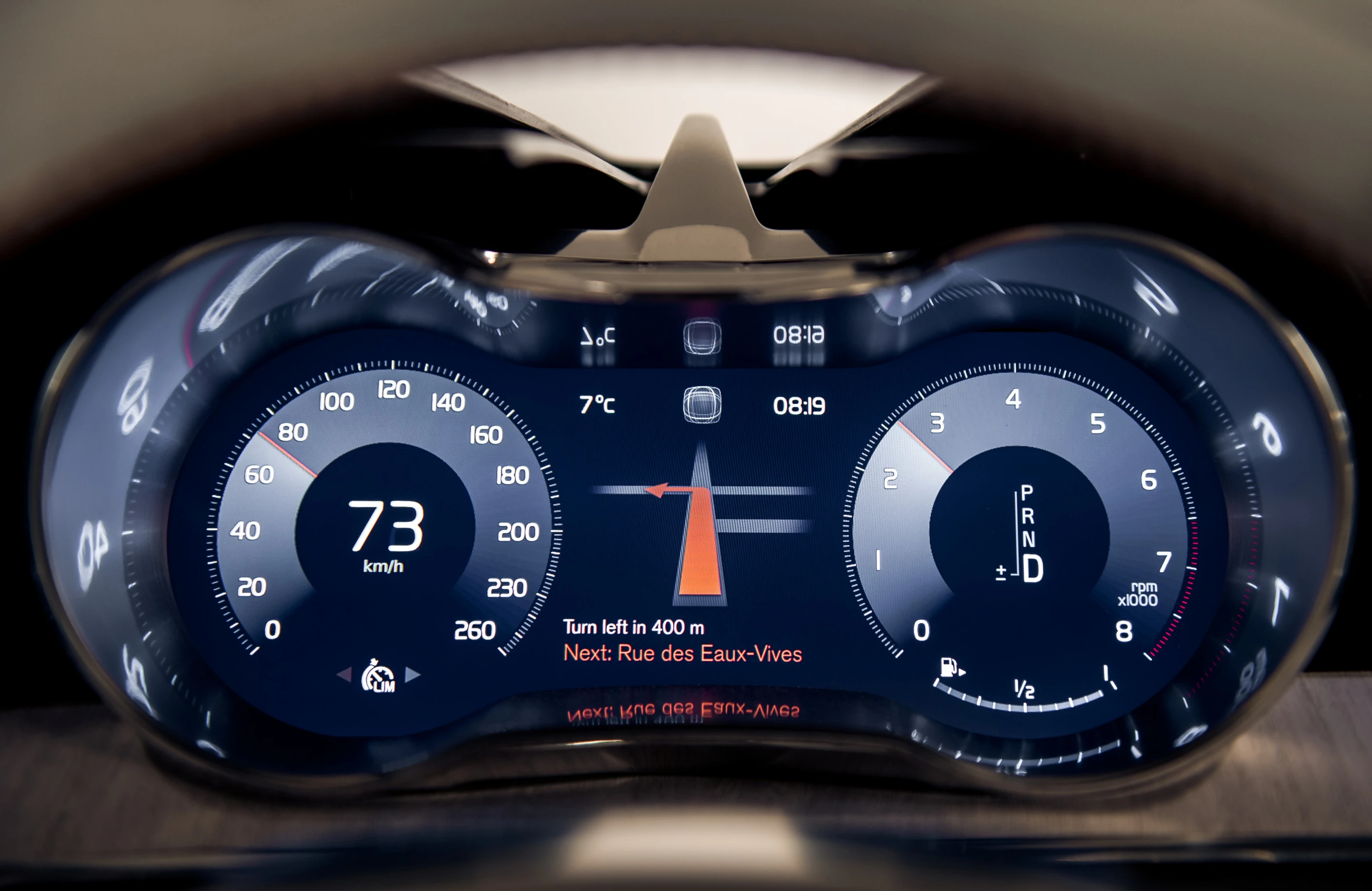 The Concept Estate's LCD dash is a contemporary take on the original dash of the 1800 ES shooting brake of the 1970s