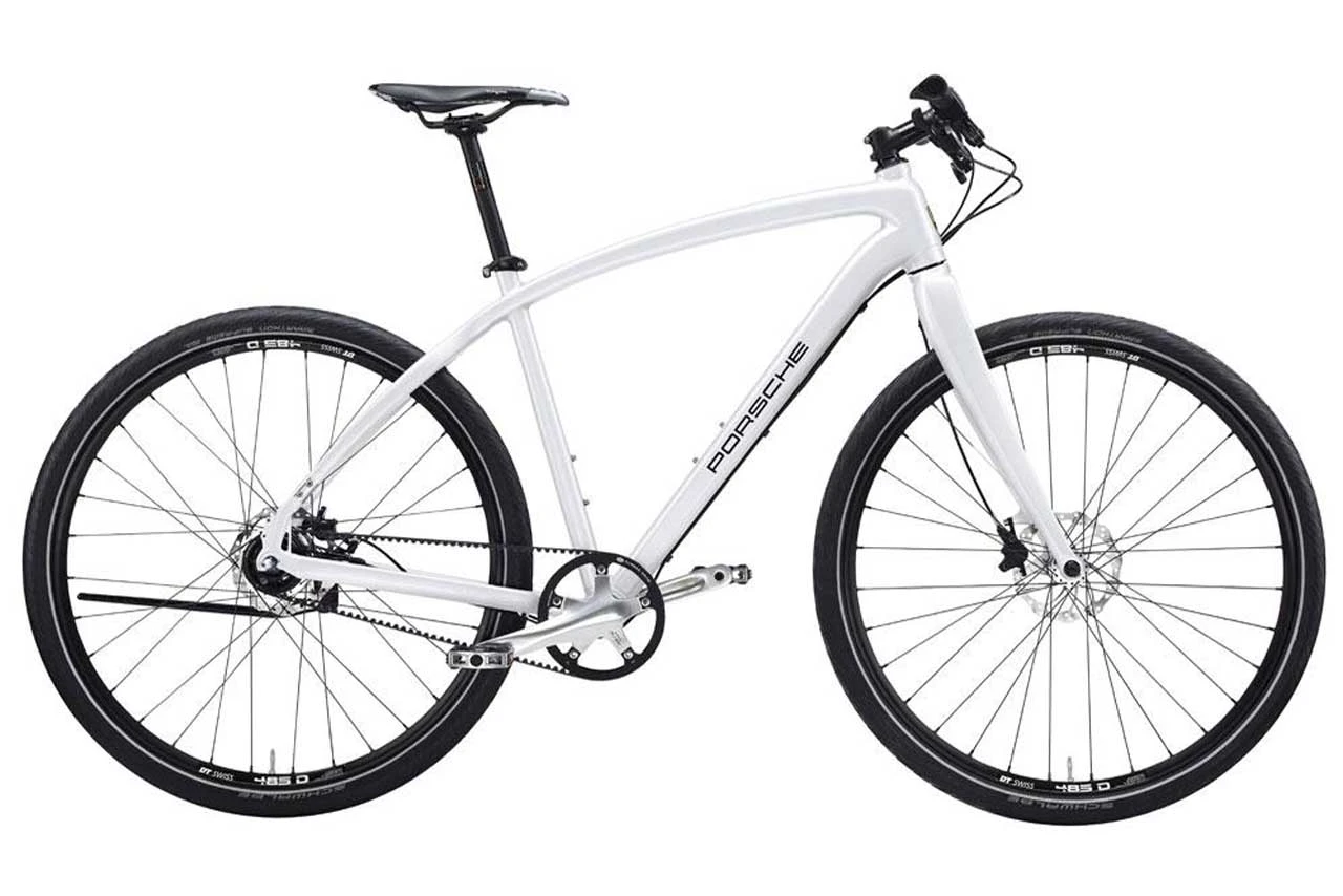 The Porsche Bike S features a lightweight frame made from 7005 hydroforming aluminum