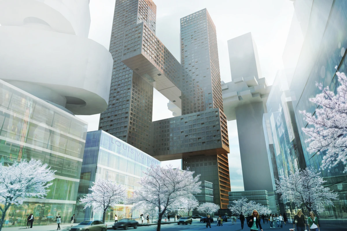 A Danish architectural firm is planning to construct a skyscraper in South Korea modeled after the familiar hashtag or "#" symbol