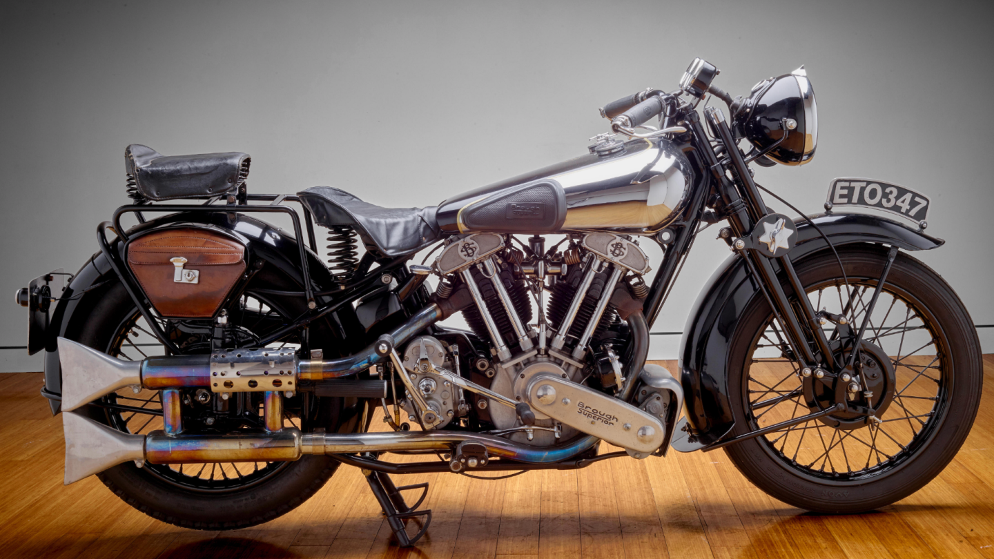 1938 Brough Superior SS100 | Bonhams | Estimated price range: $300,000 to $400,000 | Official Auction Page