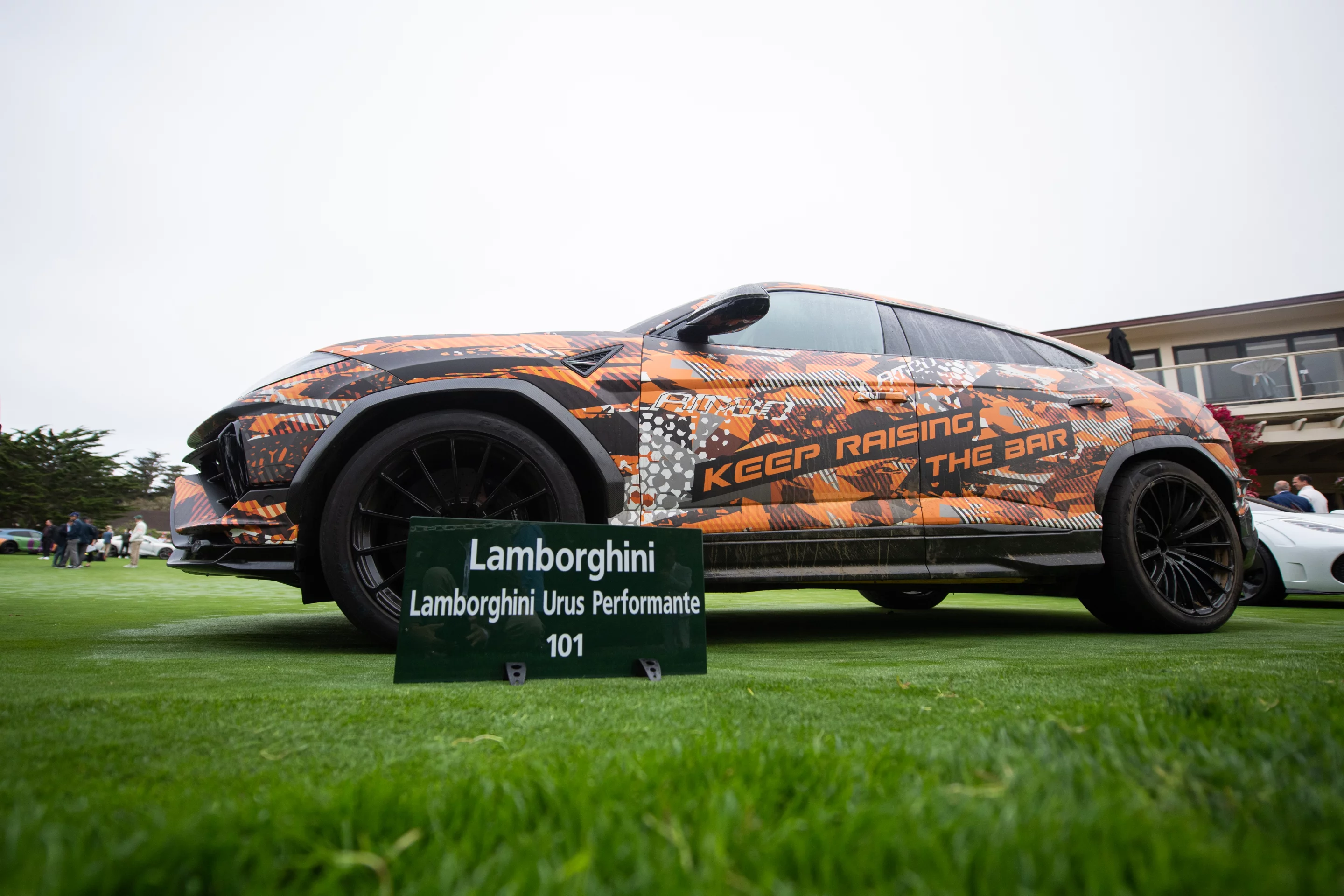 Along with the production Urus Performante, Lamborghini shows the prototype that set the production SUV record at Pikes Peak earlier this month