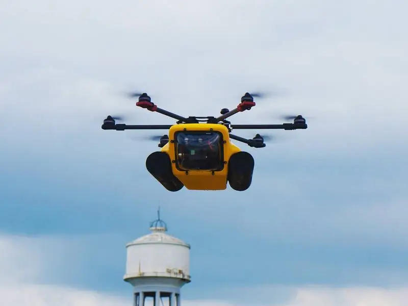 It houses a DJI Zenmuse H3-3D gimbal, upon which users can mount their own GoPro Hero camera