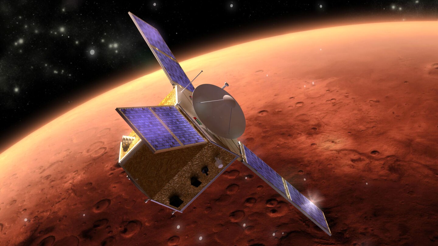Artist's concept of the Emirates Mars Mission probe