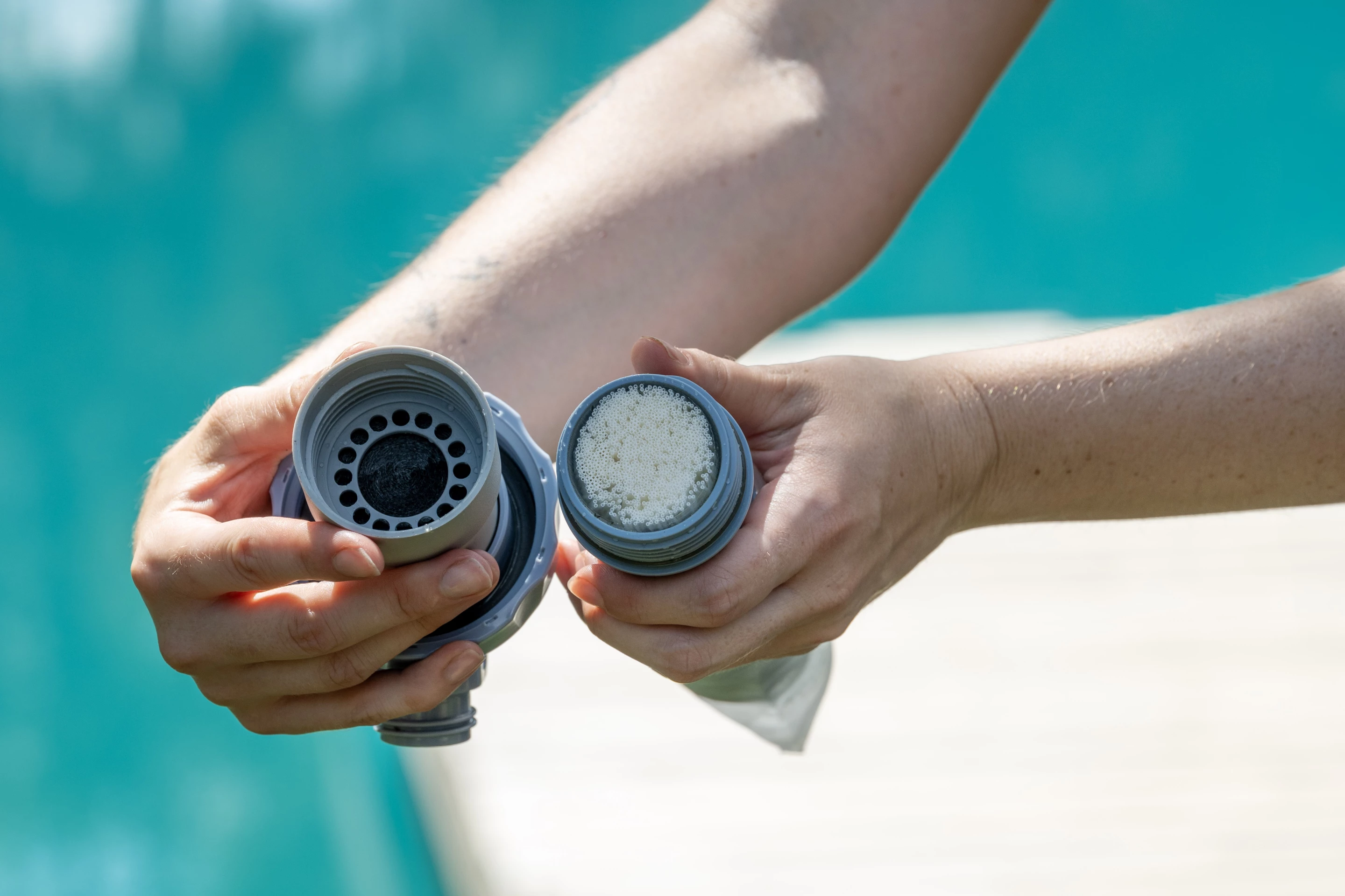 The various filter components can be replaced individually