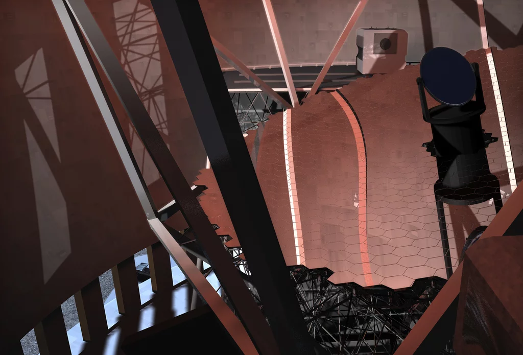 Tertiary and primary mirrors (Image: Courtesy TMT Observatory Corporation)