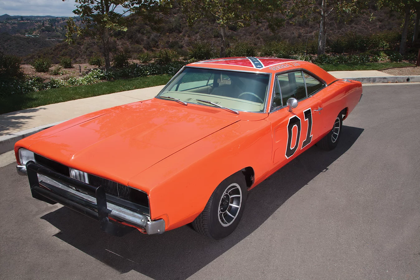 A "General Lee" 1969 Dodge Charger from the Dukes of Hazzard was sold for $120,000