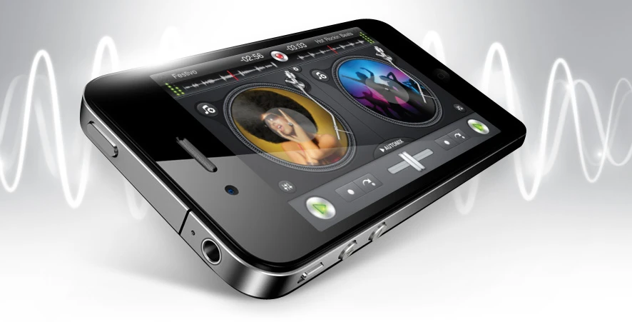 djay twin turntable interface