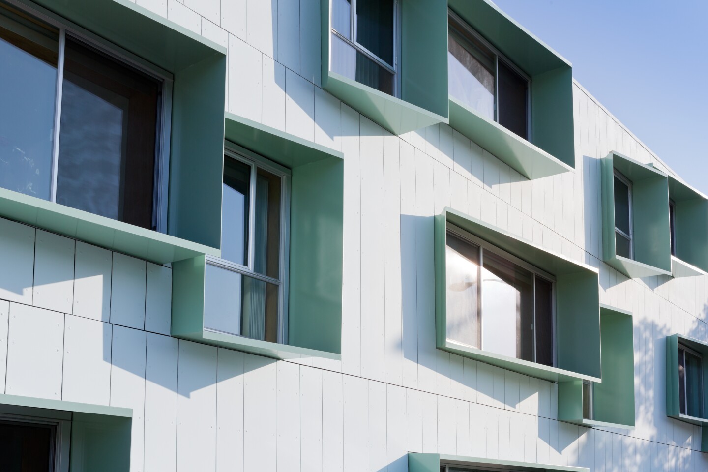 Broadway Affordable Housing, by Kevin Daly Architects is an attractive housing project for low-income families on the Westside of Los Angeles