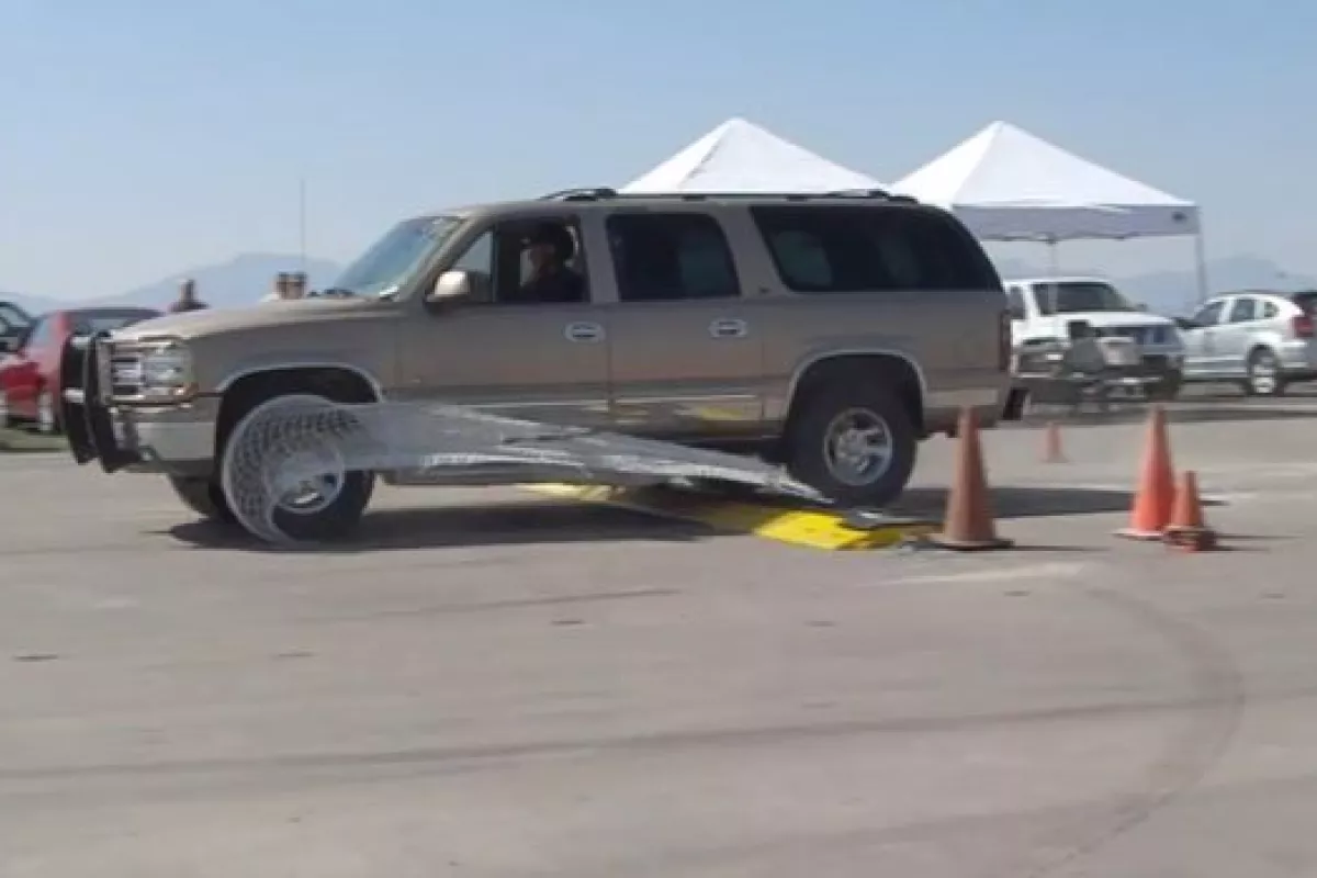 The Pit-BUL (above) and NightHawk are two new car-stopping devices, based on the existing SQUID system